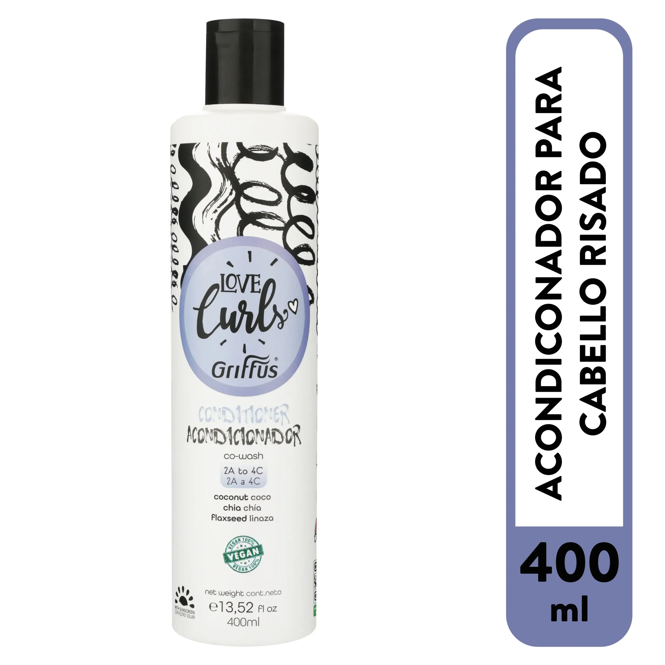 ACONDICIONADOR GRIFFUS GRIFFUS LOVE CURLS ACONDICIONADOR 400 ML - Imagen 1