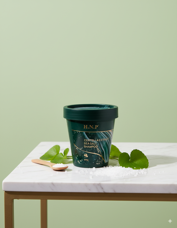 SEA SALT SHAMPOO ORGANICO CON EXTRACTO DE CENTELLA HNP 200 G - Imagen 2