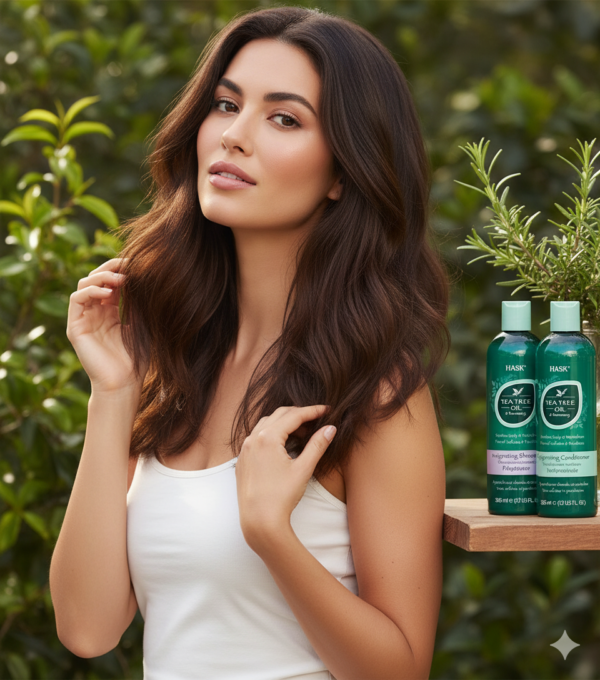 KIT HASK TEA TREE OIL TONIFICANTE 355 ML - Imagen 2