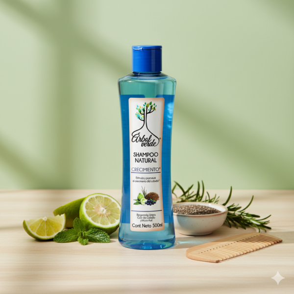 ARBOL VERDE SHAMPOO NATURAL CRECIMIENTO 500 ML - Imagen 2