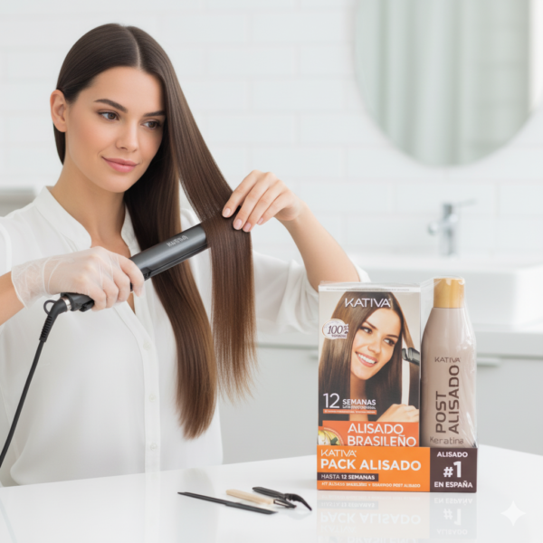 KATIVA KIT ALISADO BRASILEÑO + SHAMPOO POST ALISADO - Imagen 3