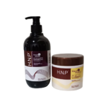 Kit H.N.P. Maca Powder Shampoo y Mascarilla de Colágeno 500ml reparación profunda cabello dañado Luso Costa Rica