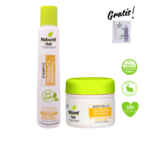 Kit Dúo Natural Hair shampoo 200ml mascarilla 300ml regalo sachet vegano Luso Costa Rica
