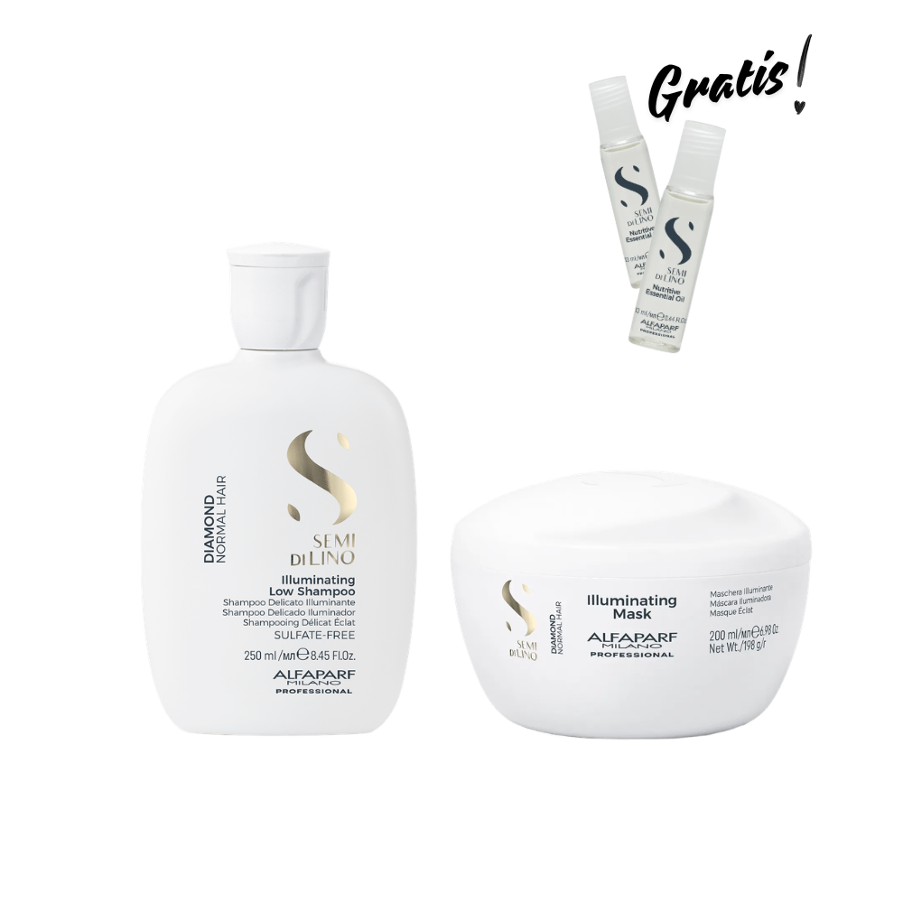 Kit Alfaparf Semi di Lino Diamond Champú + Mascarilla + Ampollas GRATIS Kit Alfaparf Semi di Lino Diamond champú mascarilla y ampollas gratis Luso Costa Rica