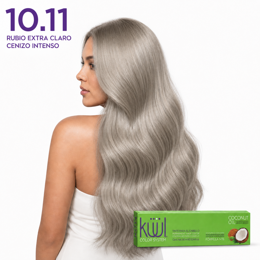 10-11-rubio-extra-claro-cenizo-intenso Küül Color System 10.11 – Rubio Ultraclaro Cenizo Intenso 90 ml - Imagen 1
