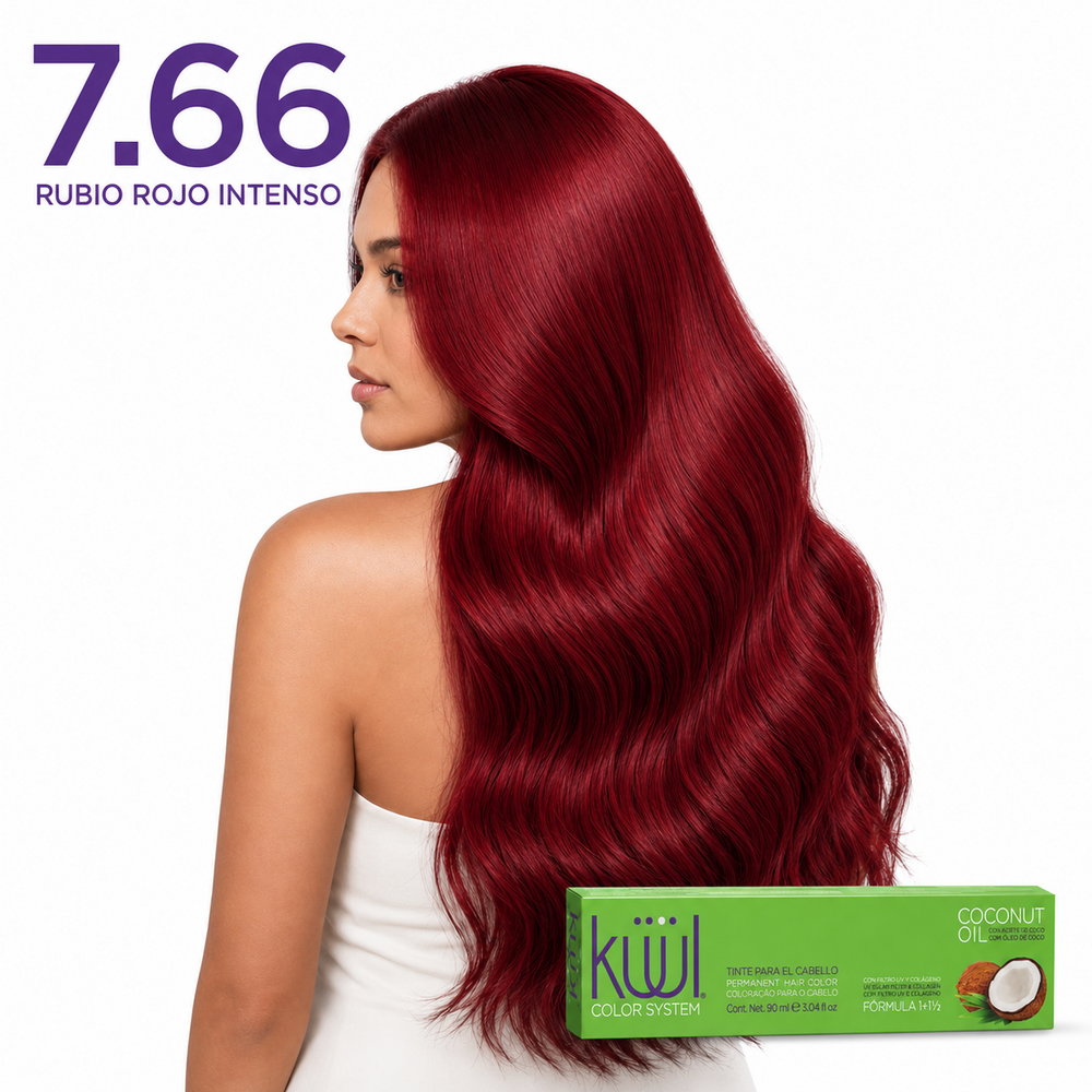 7-66-rubio-rojo-intenso Küül Color System 7.66 – Rubio Rojo Vivo 90 ml - Imagen 1