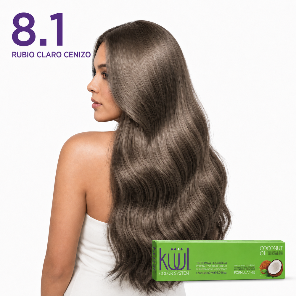 8-1-rubio-claro-cenizo Küül Color System 8 – Rubio Claro 90 ml - Imagen 1
