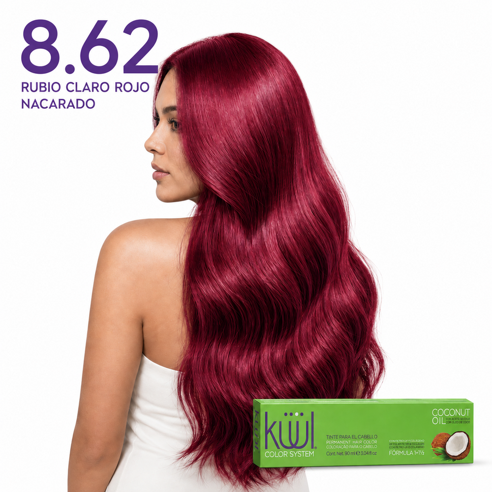 8-62-rubio-claro-rojo-nacarado Küül Color System 8.62 – Rubio Claro Rojizo Nacarado 90 ml - Imagen 1